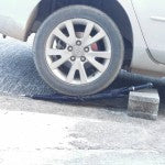 Sicherheitsschirm mit Carbonstab